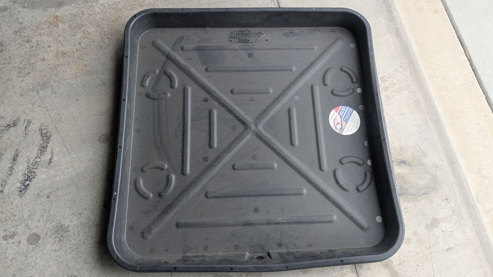 Diversitech Plastic Condensate Drain Pan,30"x30" 6-3030L Diversitech 6-3030L