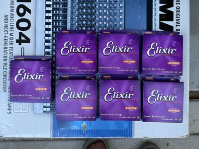 Lot of Elixir Nanoweb Acoustic Guitar Strings (12-String)
