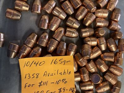 10/40 caliber 165 gr bullets.