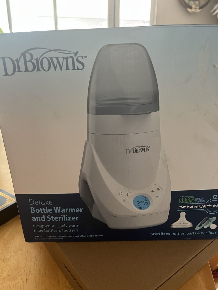 Dr. Brown's Deluxe Bottle Warmer & Sterilizer - Safely Warms & Sterilizes Baby Bottles