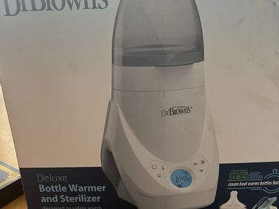 Dr. Brown's Deluxe Bottle Warmer & Sterilizer - Safely Warms & Sterilizes Baby Bottles