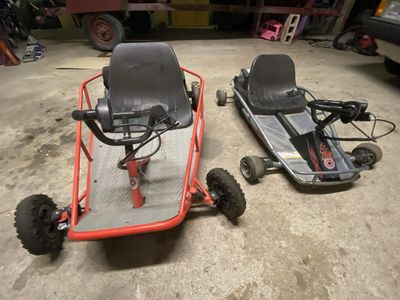 Razor Electric Go Carts Pair - Dune Buggy & Ground Force Drift Cart