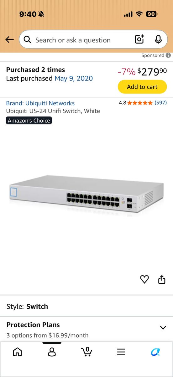 Ubiquity Switch 24 ports