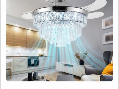 SHINLEYPACK chandelier ceiling fan