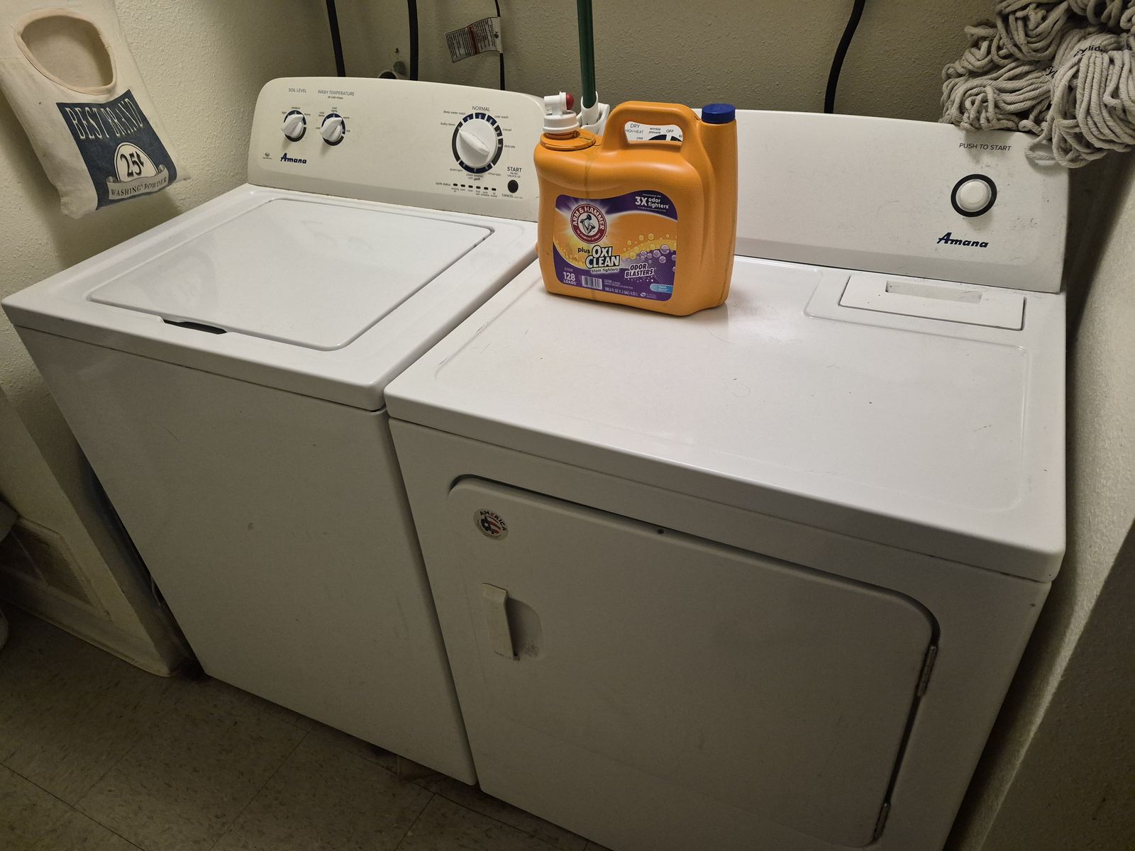 Working used washer and dryer