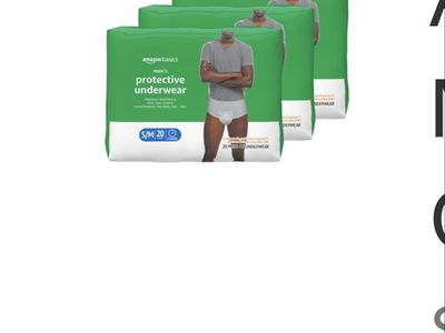 Amazon Basics Incontinence Underwear for Men, Maxi
