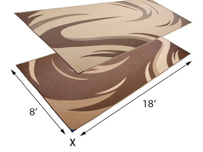 Reversible Camping Mat - RV Camper Rug - Beach Mat