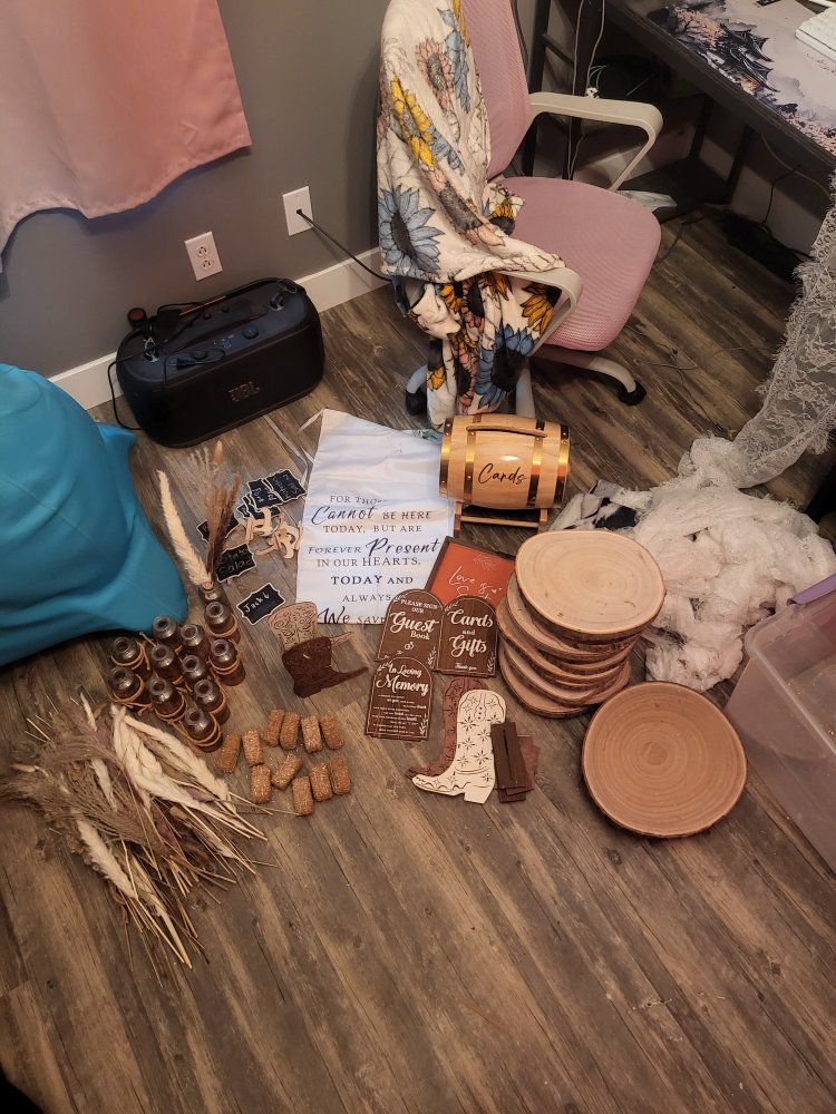 Western wedding/event decor