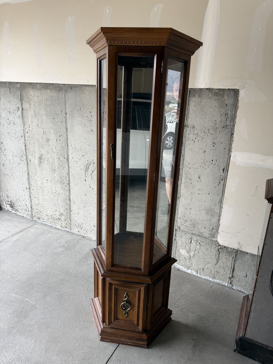 Tall Curio Cabnet
