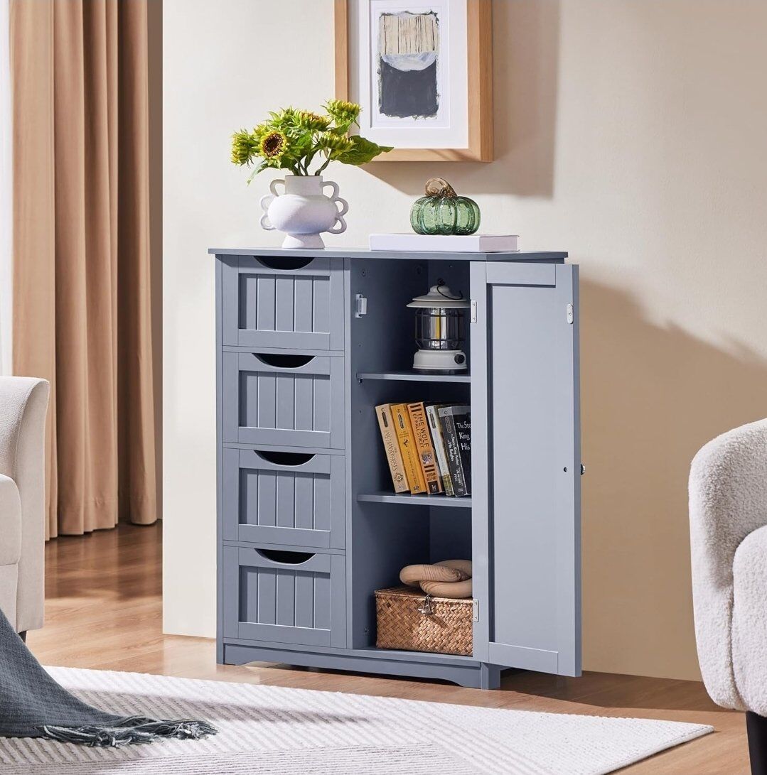 bathroom floor cabinet