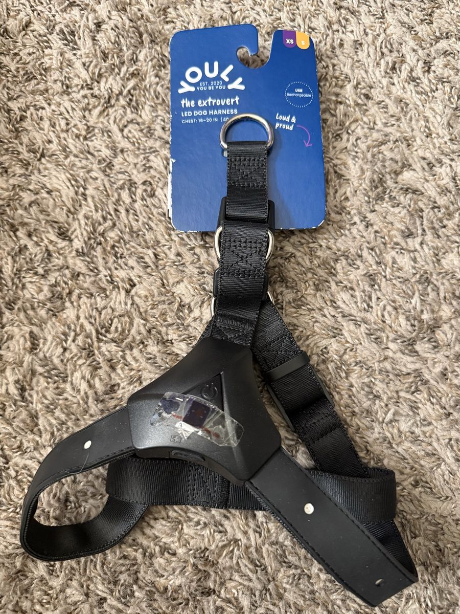 YOULY The Extrovert LED Dog Harness, XSmall/Small