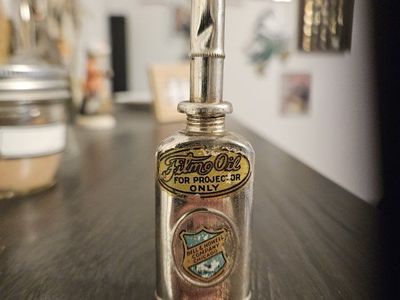 Vintage Bell & Howell Filmo Oil Metal Oiler Bottle For Projector
