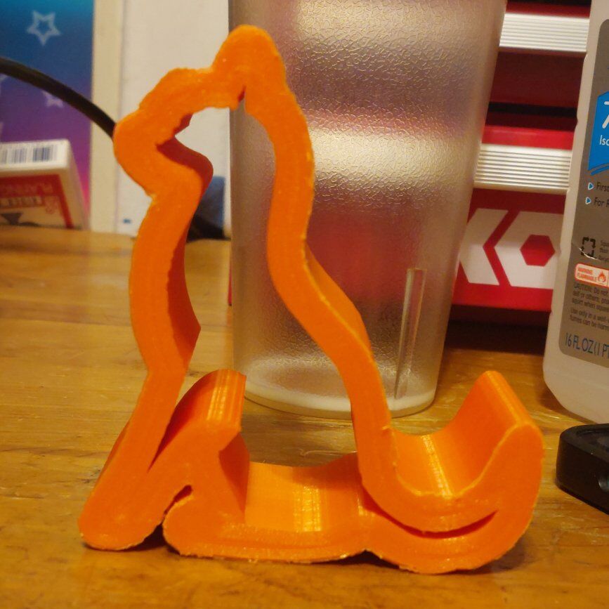 3d printed cat phone holder for small phones