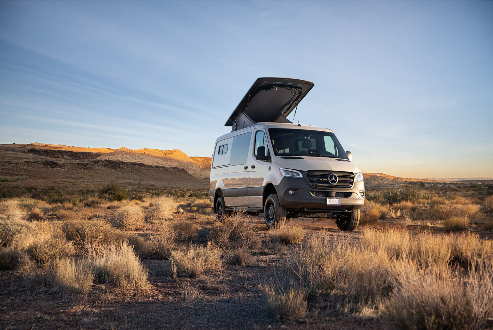 2025 MERCEDES-BENZ VAN AMERICA GETAWAY- SPRINTER 144 LOW ROOF CAMPER VAN WITH POP-TOP