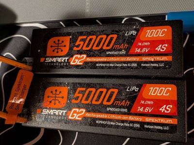 RC car batteries 4S lipo 5000 MAH