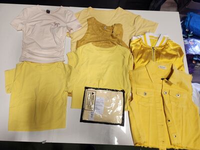 Women’s Yellow Clothing Bundle – XS/S – 8 Pieces – $40