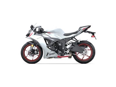 2025 KAWASAKI NINJA ZX-6R Pearl Robotic White/Meta