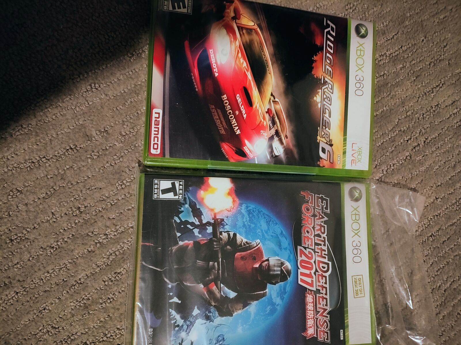 Sealed Xbox 360 games earth defense force 2017 ridge racer 6