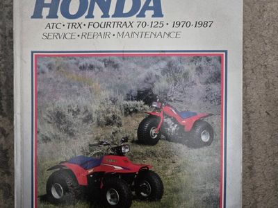 Clymer Honda ATC TRX Fourtrax 70-125 1970-1987 Service Repair Maintenance Manual