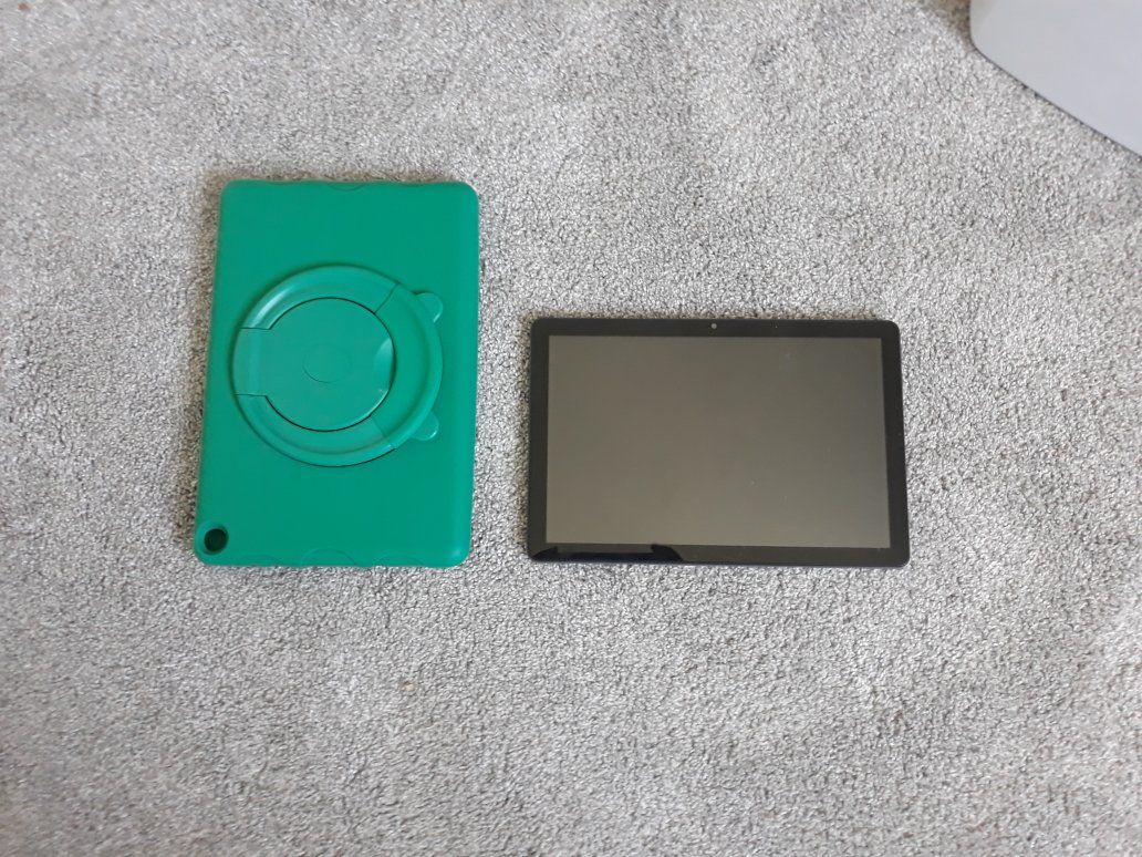 Onn tablet including case