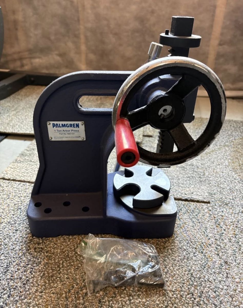 Palmgren 1 Ton Arbor Press Model 9661101 Heavy Duty Metal Working