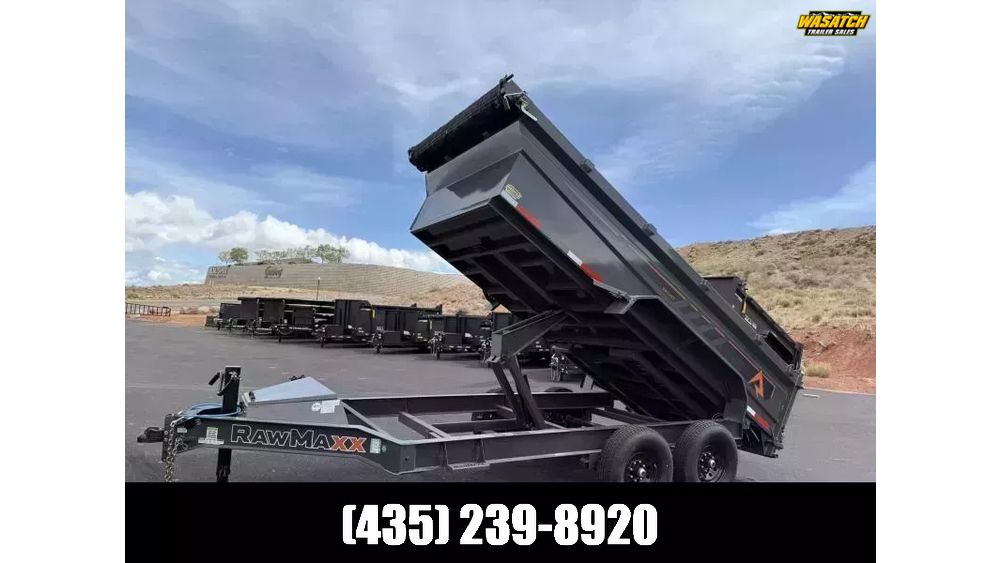 2026 RawMaxx 7X14 14K GDX KNIGHT Dump Trailer