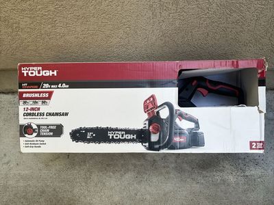 Hyper Tough HT CHARGE 20V Max 4.0Ah 12-Inch Brushless Cordless Chainsaw - New in Box