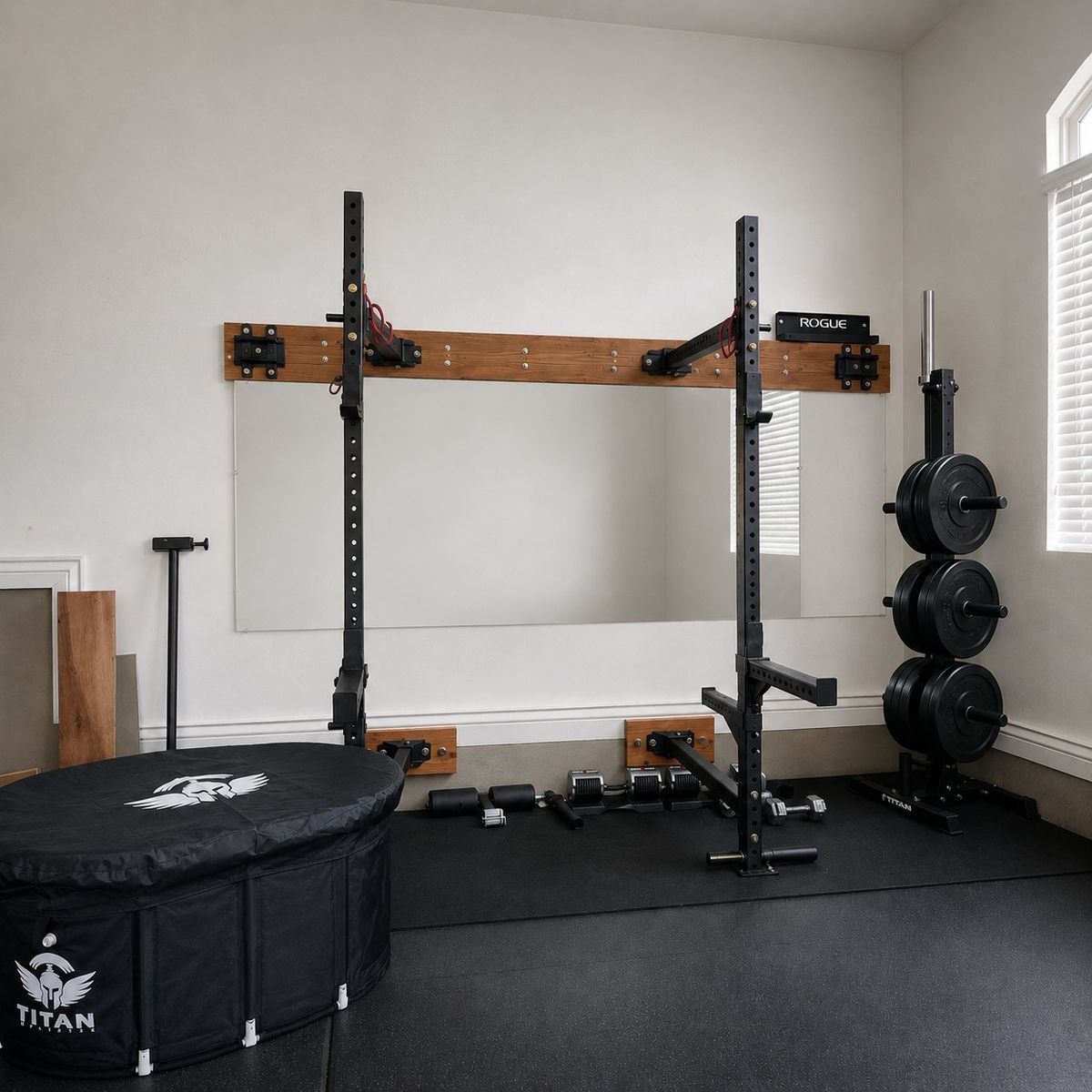 Folding Weight Rack With Ice Bath