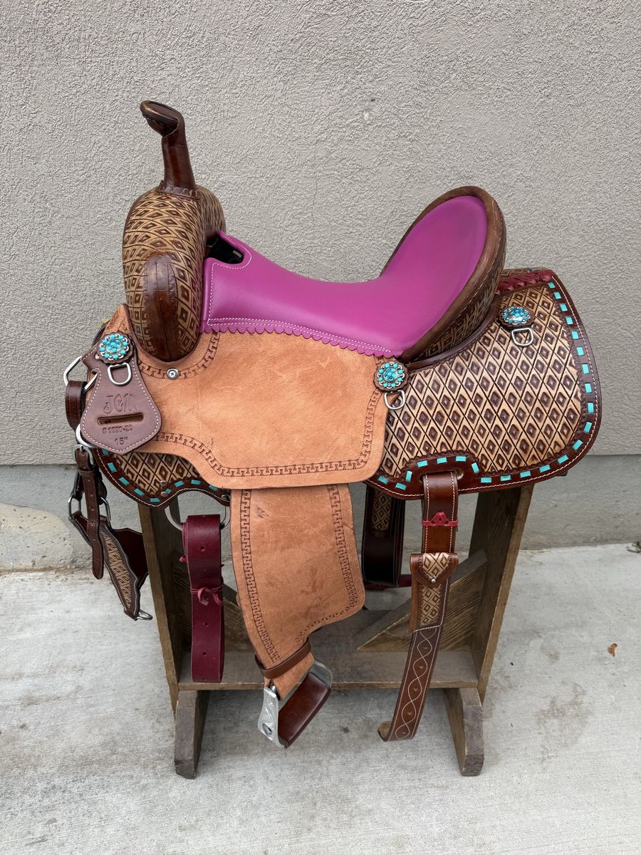 15’’ JC Martin Barrel Saddle Brand New
