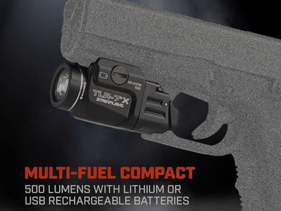 Streamlight TLR-7 X Multi-Fuel Low-Profile 500 Lumen Weapon-Mounted Light, 140m Distance