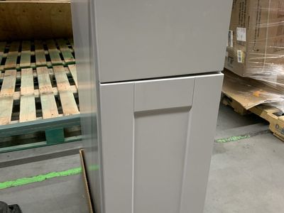 Hampton Bay Shaker 12 in. W x 24 in. D x 34.5 in. H Assembled Base Kitchen Cabinet in Dove Gray