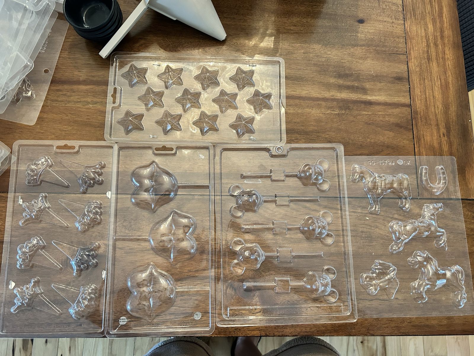 Assorted Plastic Candy and Chocolate Molds Bundle