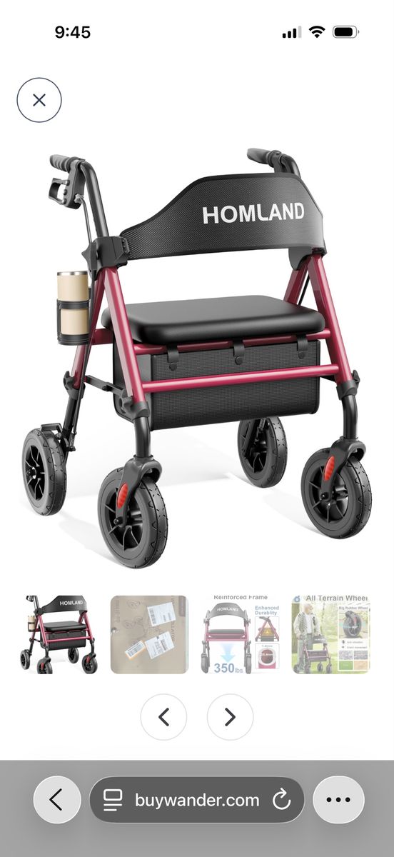 Homeland Walker For Seniors  Eith Seat