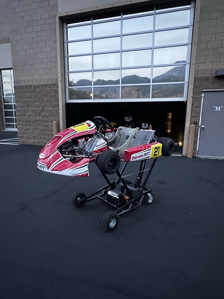 Birel ART Go Kart with Stand