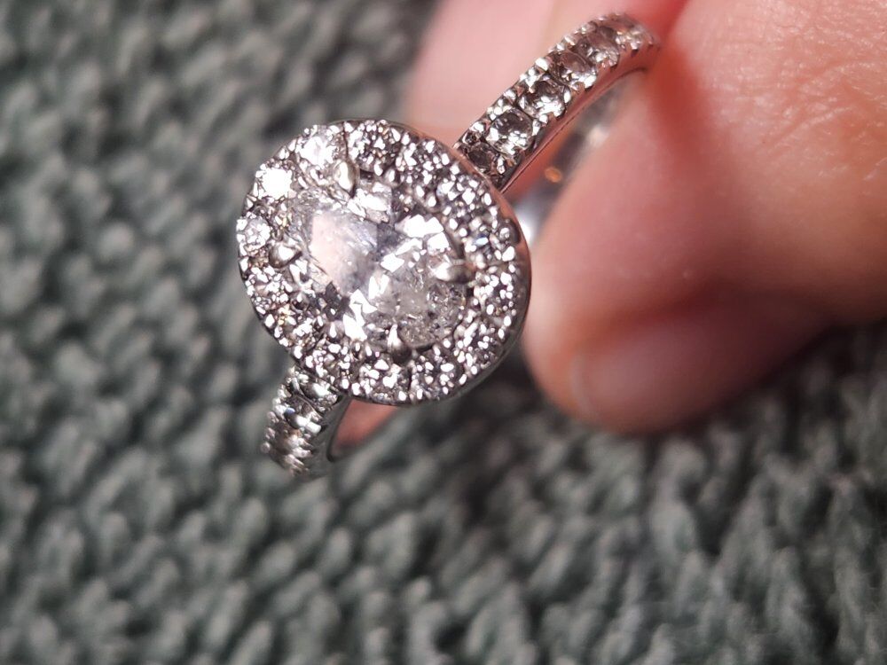 Oval Halo  Engagement Ring