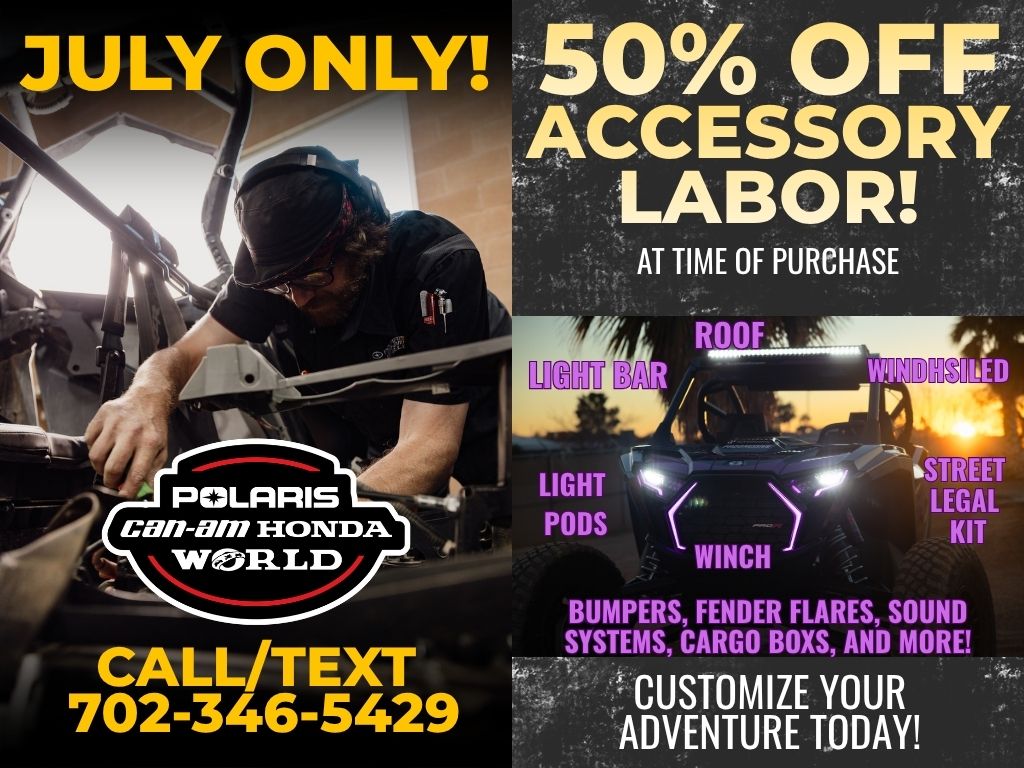 LIMITED TIME OFFER: 50% OFF Accessory Installation Labor! July Only!