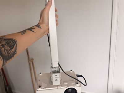 Projector with Ceiling Mount and Pull Down Screen