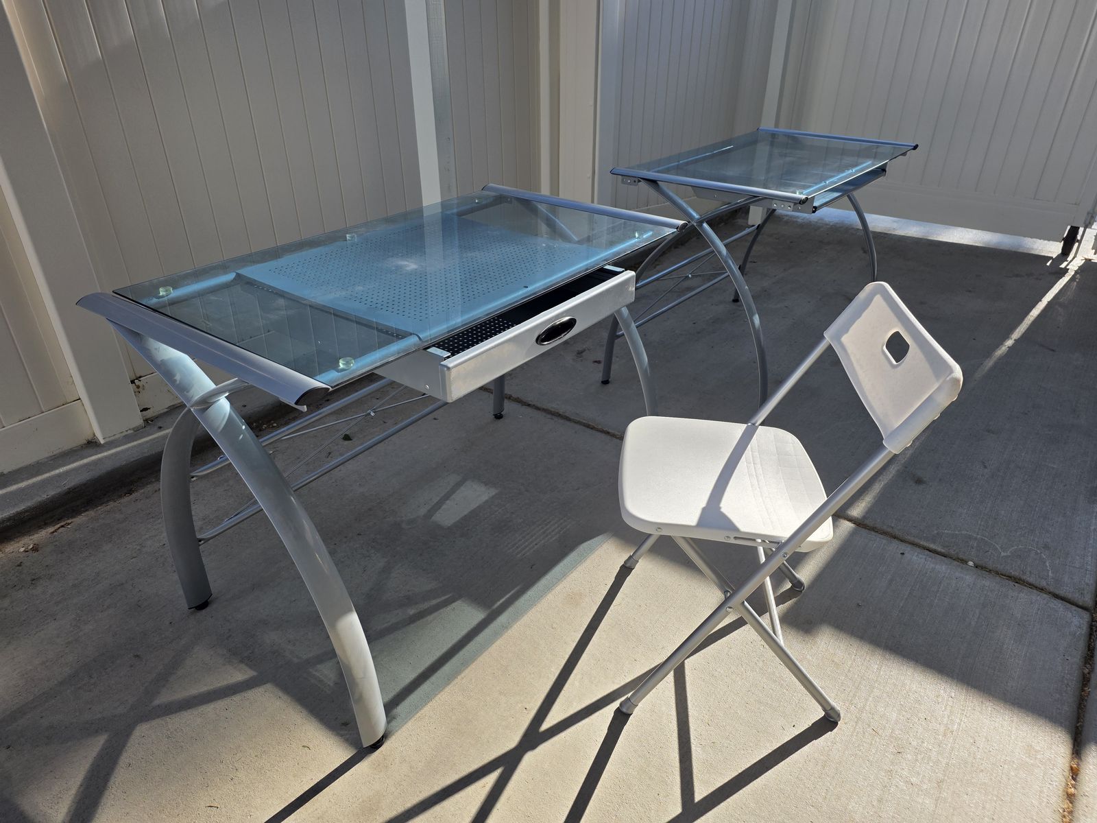 2 Glass desk for office, school or in the house
