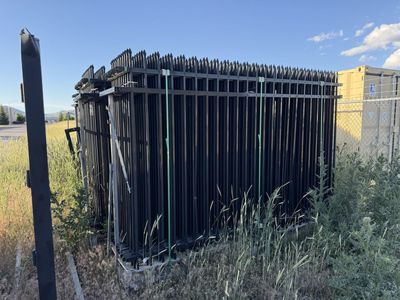 1000’ of Black Metal continuous fencing and one set of gates- Security Fencing