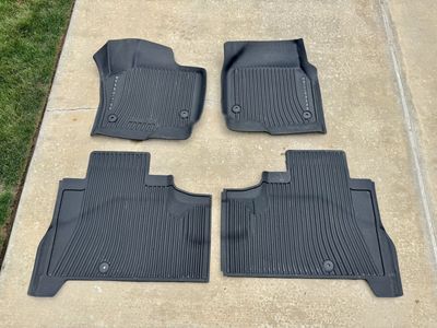 2025 Ford Expedition All-Weather Rubber Floor Mats Set - Black