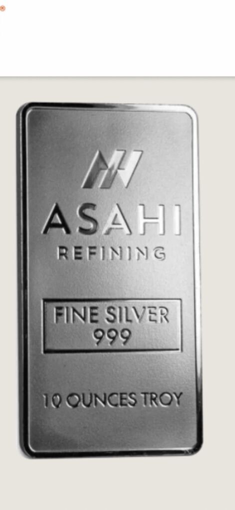 10 Oz .999 pure Silver Bars $850 Each