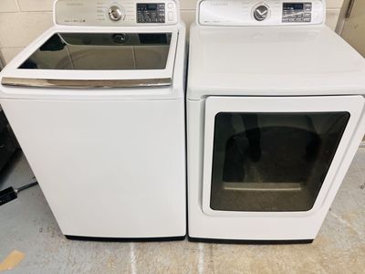 Samsung top load washer and dryer set