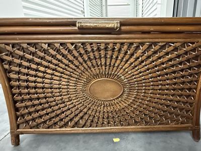 Rattan Storage Trunk / Coffee Table — $75