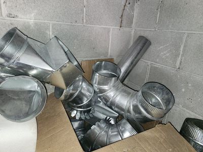 6-IN 30GA Elbow Galvanized Steel Ductwork HVAC and Vent Pipes