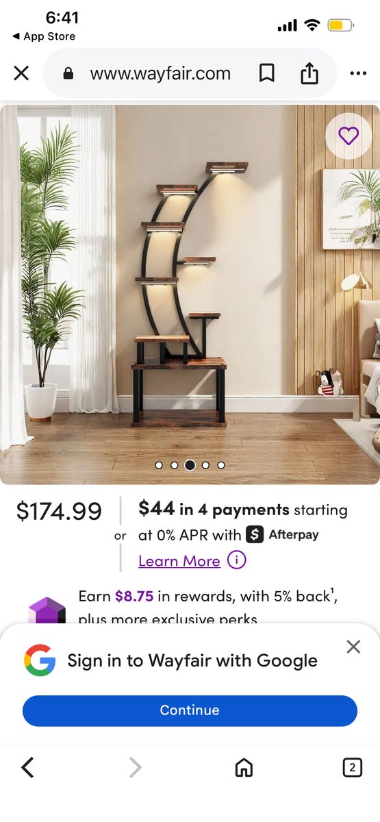 Wayfair 9-Tier Grow Light Metal Plant Stand