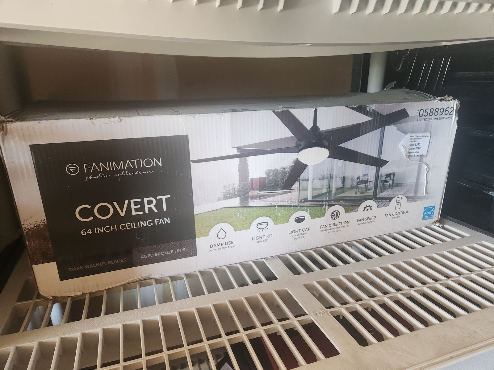 NIB outdoor fan