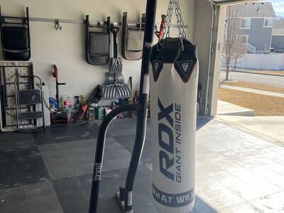 Boxing bag and Everlasting stand