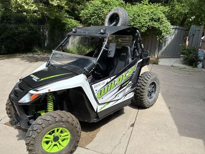 Arctic Cat Wildcat Trail 700 4x4 UTV Side-by-Side - White/Green, Low Hours