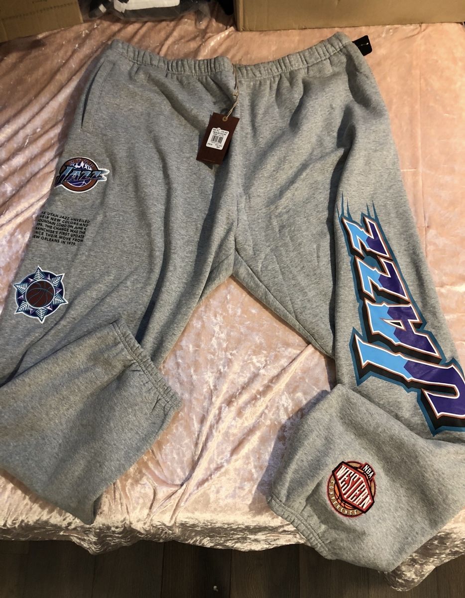 4XL Men’s Mitchell and Ness Utah Jazz Sweatpants