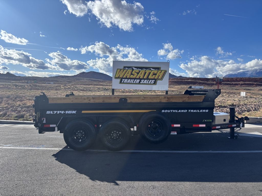 2026 Southland Trailers Black 7X14 16K Dump with R